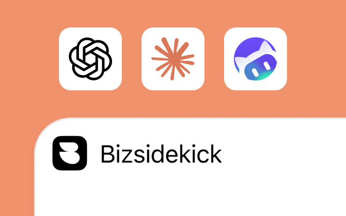 BizSidekick working across ChatGPT, Claude, and WorkBuddy